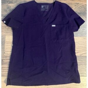 Figs medium dark purple Catarina top